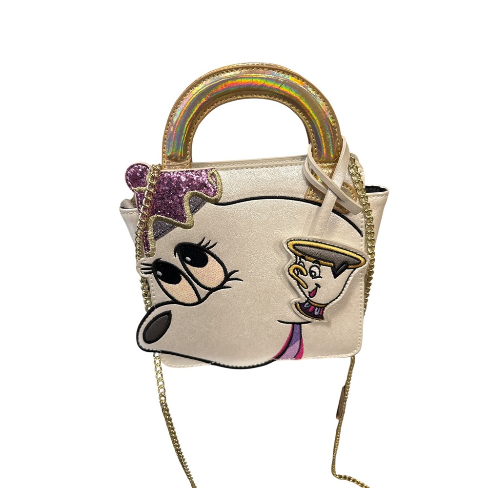 Danielle Nicole Beauty and the Beast Bag Women OS White NEW‎ Mrs Potts Chip Mini